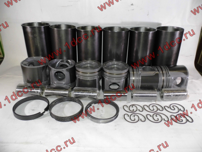 Поршневая группа D12 (6 гильз, 6 поршней (...0001), 6 пальцев, комплект колец) H A7 HOWO A7  фото 1 Рязань